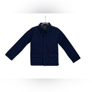 NWT Vineyard Vines Deep Bay Blue Quilted Barn Jacket Coat Boys Size Small